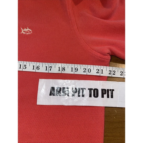 Southern Tide Thick Heavy Knit‎ Shirt Men M Skipjack Coral Long Sleeve - Picture 4 of 7